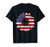 American Flag Sunflower Graphic 4th of July Plus Size T-Shirt