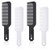 4 Pieces Barber Combs Clipper Combs Flat Top Hair Cutting Comb Barber Blending Styling Hair Comb Heat Resistant Hair Cutting Combs for Clipper-cuts and Flattops