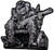 Hot Leathers, MOONSHINE SKELETON, High Thread Embroidered Iron-On / Saw-On Rayon PATCH - 9" x 9", Exceptional Quality