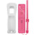 Wireless Motion Remote Controller Gamepad Joystick for Nintendo Wii/Wii U, w/Silicone Case  and  Hand Strap -Pink Classic Without Motion Plus-