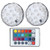 Underwater Light - LED Submersible Lights Waterproof Underwater Pool Lights with Remote Control Timing for Aquarium Decor