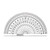 Plastic Protractor Math Protractors 0-180 Degrees for Angle Measurement Math Class Office Supply 2pcs