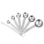 HEALLILY 7Pcs Stainless Steel Measuring Spoon Coffee Tea Protein Powder Measure Scoop Seasoning Spoons with Scale For Home Kitchen Dry and Liquid Ingredients