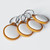 3D Cabin AirTag Keyring Holder Attachment -4 Pack- Low Profile for Tracking Device - Pop Fit Orange