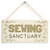 Meijiafei Sewing Sanctuary - Beautiful Home Accessory Gift Sign 10"x5"