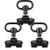 3-Pack QD Sling Swivel 1.25 Loop with Sling Adapter for M-Rail System Tactical Heavy Duty Quick Detach Push Button Swivels