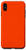 iPhone XS Max Elegant Red Orange Aesthetic Solid Color Case