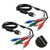 2 pcs High Resolution HDTV Component RCA AV Audio Video Cable for PS3  and  PS2 Playstation