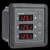 Current Meter, Ammeter, Lightweight Convenient AC Ammeter, Digital AC Ammeter, Current Transformer Home for Measuring Displaying Three-Phase AC Currents
