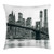 Ambesonne Modern Throw Pillow Cushion Cover, Brooklyn Bridge Sunset with Manhattan American New York City Famous Town Image, Decorative Square Accent Pillow Case, 18 X 18 inches, Black and White