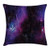 Ambesonne Space Throw Pillow Cushion Cover, Nebula Dark Galaxy with Luminous Stars and Cosmic Rays Astronomy Explore Theme, Decorative Square Accent Pillow Case, 18 X18 Inches, Magenta Blue