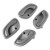 4PCS Front Rear Driver Passenger Side Interior Inside Door Handle Replacement fits for 1999 2000 2001 2002 2003 2004 2005 Chevy Tracker Suzuki Vitara Grand Vitara 95-02 Suzuki Esteem - Gray