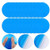 Self-Adhesive PVC Repair Patches, Vinyl Pool Liner Patch Boat Repair Vinyl Rubbers Plastic Repair Patches Kit for Pool Patches for Swimming Pools Inflatable Boat Raft Kayak Canoe, Circle