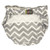 Kushies Infant Single Diaper, Grey Chevron