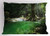 Lunarable Nature Pillow Sham, Tropical Forest Foliage with Cascade Rainforest Relaxing National Park Image, Decorative Standard King Size Printed Pillowcase, 36" X 20", Green Brown