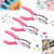 3 Pieces Single Hole Punch, Handheld Heart Hole Punch, Mini Star Hole Paper Punch Metal Single Hole Punchers with Soft Handle for DIY Craft Paper, Tags Clothing Ticket, Scrapbooks -Three Shapes-
