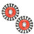 Aain 2 Pack 4 Inch Twist Knotted Wire Wheel Brush, Carbon Steel,5/8-11UNC Thread Arbor for Grinder