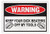 Crazy Sticker Guy Funny Warning Sign - Keep Your Dick Beaters Off My Tools - Huge 15" x 10" Plastic Sign - Man Cave, Garage, Workshop