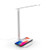 LED Desk Lamp Eye-Caring Table Lamps, Gelpal Dimmable Office Lamp with Wireless Charger, Touch Control, 10W, 9 Lighting Modes, Memory Function for Reading Working Studying -White-