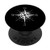 Compass ~ Compass Rose ~ BLACK PopSockets PopGrip: Swappable Grip for Phones  and  Tablets