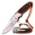 Elk Ridge 8.5" Bone Gentleman Spring Assisted Open Hunting Folding Pocket Knife