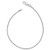 Kooljewelry Sterling Silver Round Wheat Chain Anklet -1.5 mm, 10 inch-