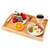 Bamboo Serving Tray with Handles, Rectangular Wooden Breakfast Tray, Great for Dinner Tray, Tea Tray, Coffee Tray, Bar Tray, Bed Tray, Food Tray -Regular-