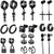 Men Simple Earrings Black Set 20 Pieces Cross Hoop Dangle Earrings Stainless Steel Diamond CZ Stud for Women Girls Huggie Ear Cuff Vintage Hypoallergenic Hinged Piercing Long Chain Kpop Unisex Gift
