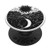 White Sun and Moon Black PopSockets PopGrip: Swappable Grip for Phones  and  Tablets