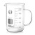 QWORK Beaker with Handle, 1000ml/33.81oz Measuring Cup, Borosilicate Glass,Beaker Mug with Pouring Spout