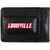 NCAA Louisville Cardinals Logo Leather Cash  and  Cardholder, Black