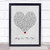 Sleep On The Floor Grey Heart Song Lyric Quote Music Poster Gift Present Wedding Song Art Print
