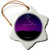 3dRose TDSwhite  Zodiac - Pisces Constellation Night Sky Astrology Symbol Zodiac Horoscope Sign - 3 inch Snowflake Porcelain Ornament (ORN_300629_1)