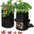 2 Pack Grow Bags for Potato Tomato 15 Gallon Potatoes Growing Bag with 2 Access Flaps Grow Bags for Vegetable Flower Fabric Planting Pots with Sturdy Handles Potato Planter Bag