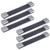 Tulead 6PCS Leather Drawer Pulls Furniture Cabinet Pull Handles Brown Handles Soft Door Pulls Dresser Wardrobe Handle Pulls with Screws