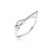 SOLIDSILVER- Sterling Silver Crystal Clear Oval CZ Flat Top Eternity Band Ring | Sizes 8