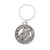 Wire Fox Terrier Dog, D184KC, Pewter Key Chain, Key Fob, Key Ring, Gift, Handmade in the USA, Antiqued Pewter
