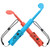 2 Pack Switch Joycon Grip for Mario Golf Super Rush, YUANHOT Joy Con Controller Holder Switch Handle Grip Accessories with Strap for Nintendo Switch Golf Games - Blue  and  Red