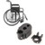 Garosa Wheelchair Walking Stick Rack Crutch Holder Accessory for Walker, Wheelchairs Walking Stick Rack Cane Holder for Wheelchair or Walking Stick Black