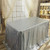 TRLYC Silver 48 by 72-Inch Sparkly Sequin Overlay Table Cloth for Wedding Christmas