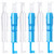 YEQIN 6 Pieces Sewing Machine Needle Threader Automatic Threader Quick Sewing Threader Needle Threading Tool for Sewing Machine Auto Threader Needle Changer, Holds Needles Firmly, Blue and White