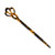 A FEI French Style Hollow Out Long Hair Stick Fork Clip Cellulose Acetate Tortoise Shell Chopstick Hairpin Updo Chignon Pin Bun Holder - Used in an Assortment of Different Hair Styles
