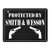 Agedsign Protected by Smith and Wesson Retro Vintage Metal Tin Signs Rustic Wall Art Sign 16 x 12 inches