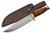 SZCO Supplies Stacked Leather Bowie Knife Hunting Knife