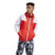 Reebok Workout Ready Meet You There Full Zip Jacket, Instinct Red/White, M