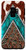 Galaxy S9 Western Cowhide Turquoise and Brown Phone Case