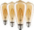 LED Edison Bulb Dimmable Amber Warm 2700K Antique Vintage Style Filament Light Bulbs 40W Equivalent E26 Base 4-Pack by LUXON