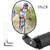 West Biking Bike Mirror, Bicycle Rear View Mirrors, Cycling Safe Convex Mirror Big, 360Rotating Bar End Mirror, Wide-angle, For 17.4-22mm Flat Handlebars, Back Reflector, For Mountain Bikes