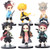 6Pcs Set Demon Slayer Action figure Cake Topper - 3inch Demon Slayer Theme Party Supplies - Children's Birthday Cake Decoration