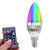 Acogedor RGB LED Light Bulb, Colour Changing E12/E14 3W RGB LED Light Bulb, 16 Color Changing Bulb, Lighting Lamp Bright Energy Saving Mood Bulbs - 16 Colour - WiFi/IR Remote Controller-E12-